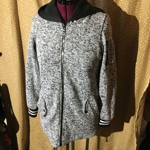 Madden sweatshirt. Black and white tweed women’s